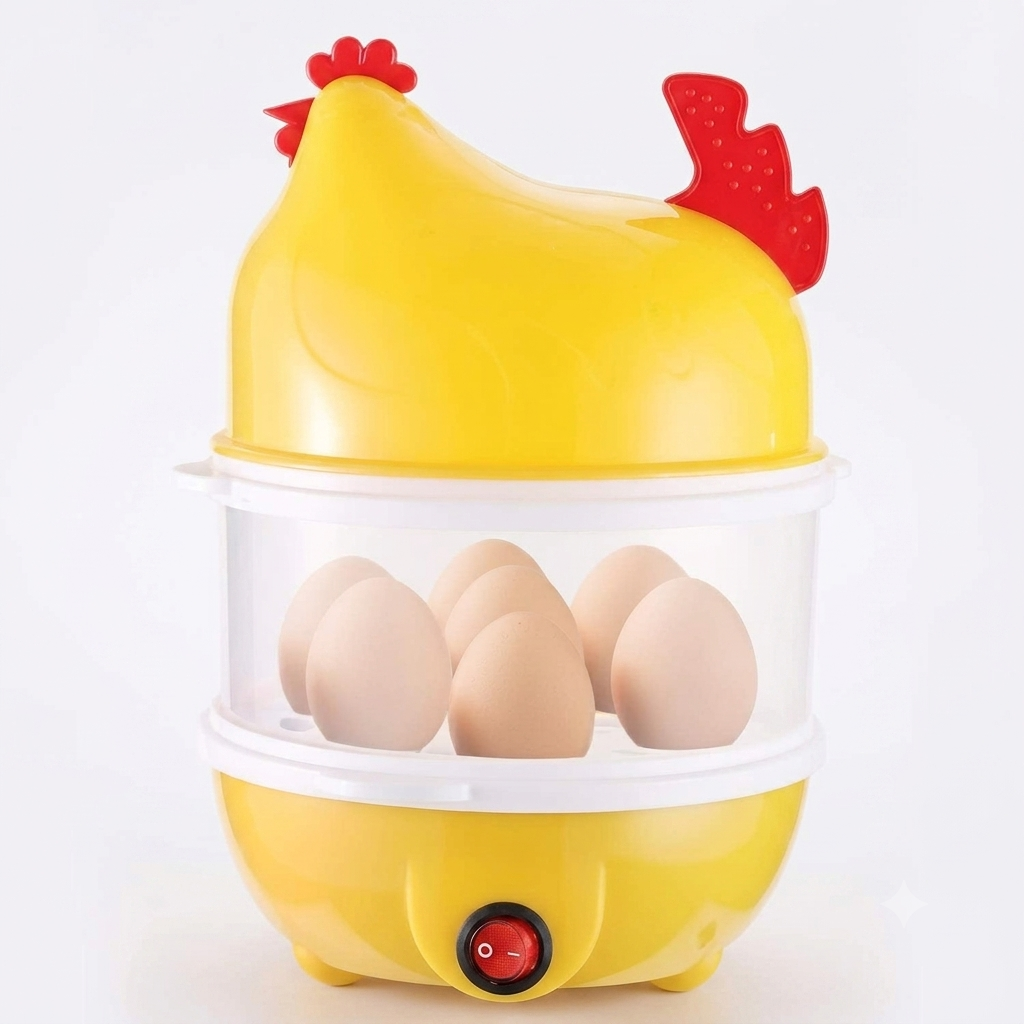 GALLINA  HERVIDOR HUEVOS DOBLE