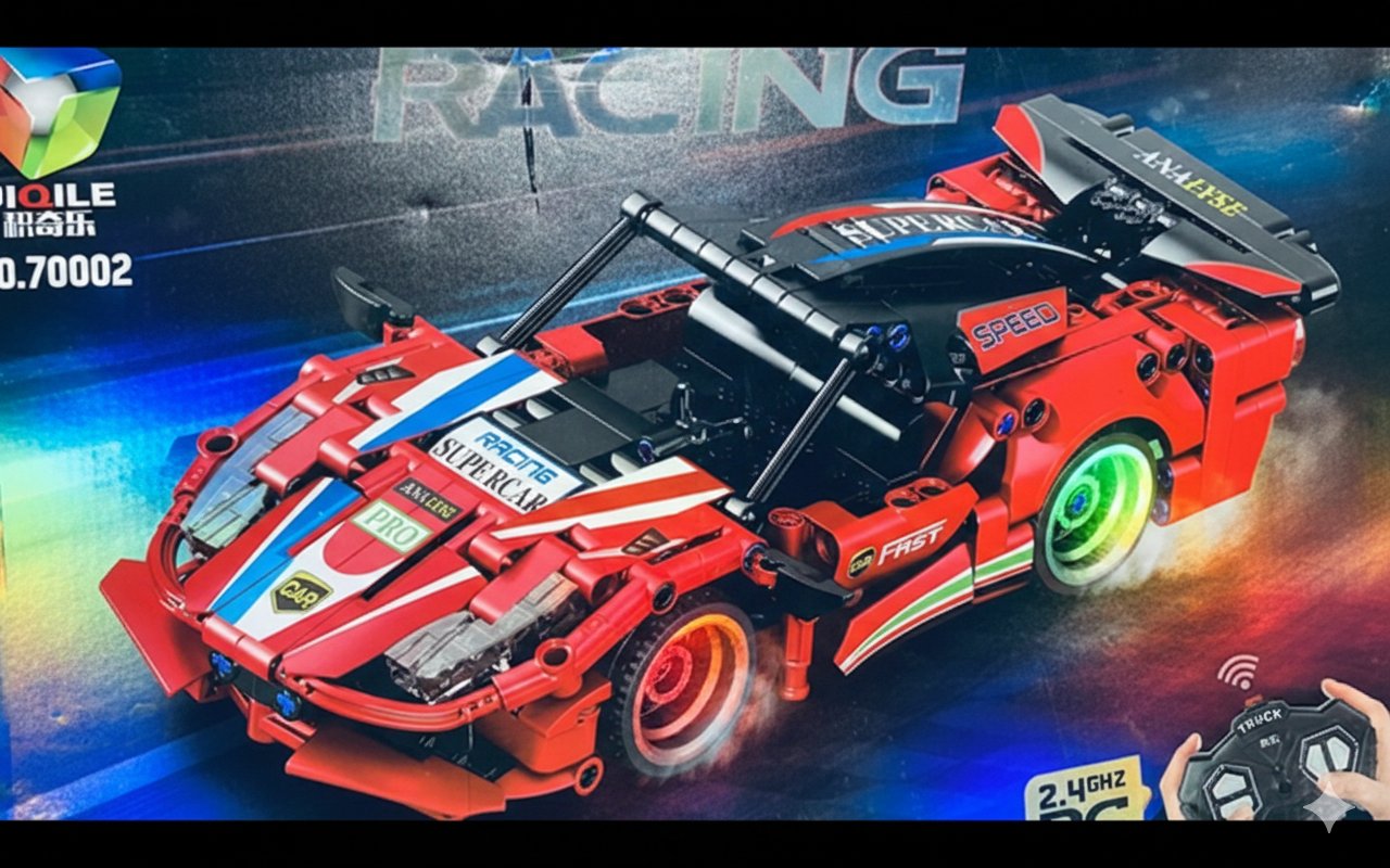 CARRO CONTROL LEGO ROJO