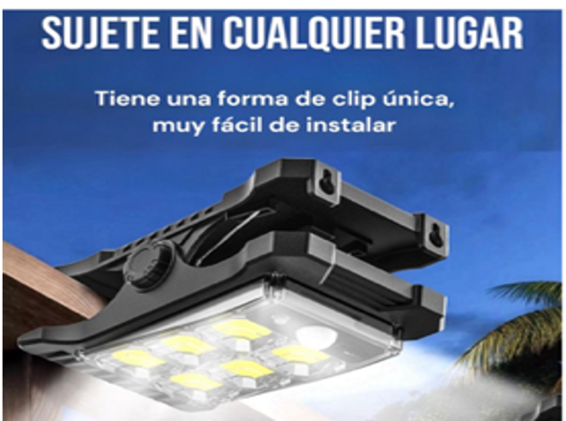 LAMPARA SOLAR CLIP
