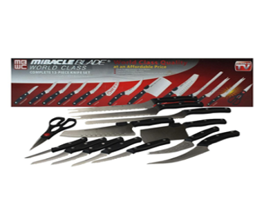 SET CUCHILLOS 13 PCS MIRACLE