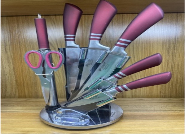 SET DE CUCHILLOS MORADO